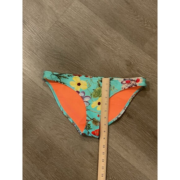 Bikini Bottom Triangl XLarge Womens Floral Teal Swimsuit Swimwear - Picture 2 of 6